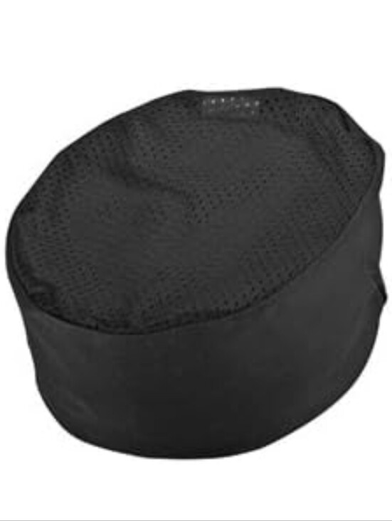 premium uniforms Other - Black Mesh Chef Skull Cap / Pillbox Hat – Adjustable Velcro Closure